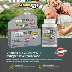 VITATABS SÊNIOR 50+ COM ZINCO 30 Cápsulas
