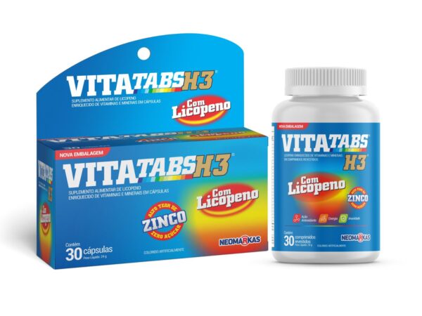 VITATABS H3 COM LICOPENO 30 Cápsulas