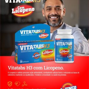 VITATABS H3 COM LICOPENO 30 Cápsulas